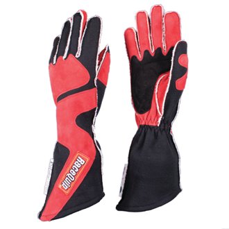 SFI-5 Red/Black Small Outseam Angle Cut Glove