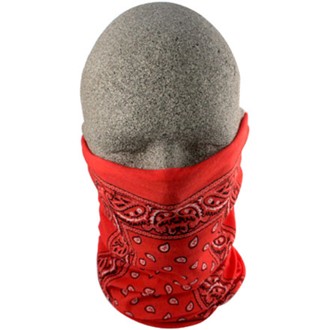 Motley Tube, 100% Polyester, Red Paisley