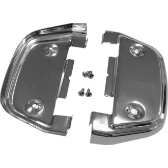 Bikers Choice 87-Up Touring Chrome Passenger Floorboard Undercover Kit