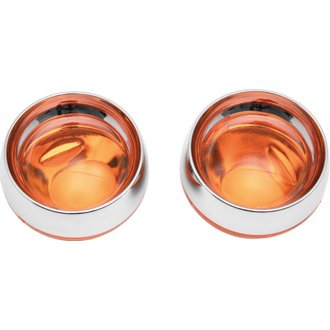 Deep Dish Bezels With Amber Lenses