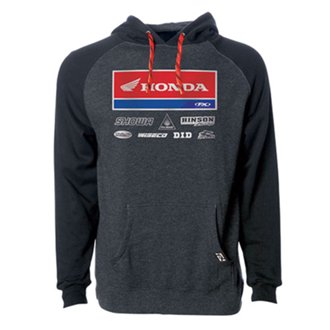 2021 HONDA RACEWEAR PULLOVER / CHARCOAL-BLACK M