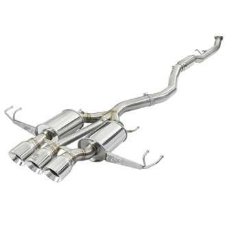 Takeda 3 IN 304 Stainless Steel Cat-Back Exhaust System w/ Polished Tips